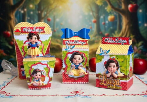 Arquivo de Corte Digital Branca de Neve Baby Studio e pdf