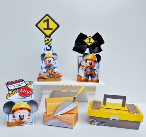 Mickey Construtor Arquivo de Corte Digital Studio e pdf