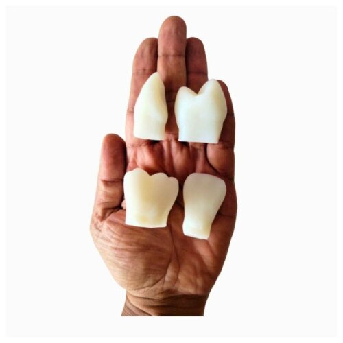 Kit 4 Sabonetes Dentes Artesanais Brinde para Dentistas, Clínicas Odontológicas