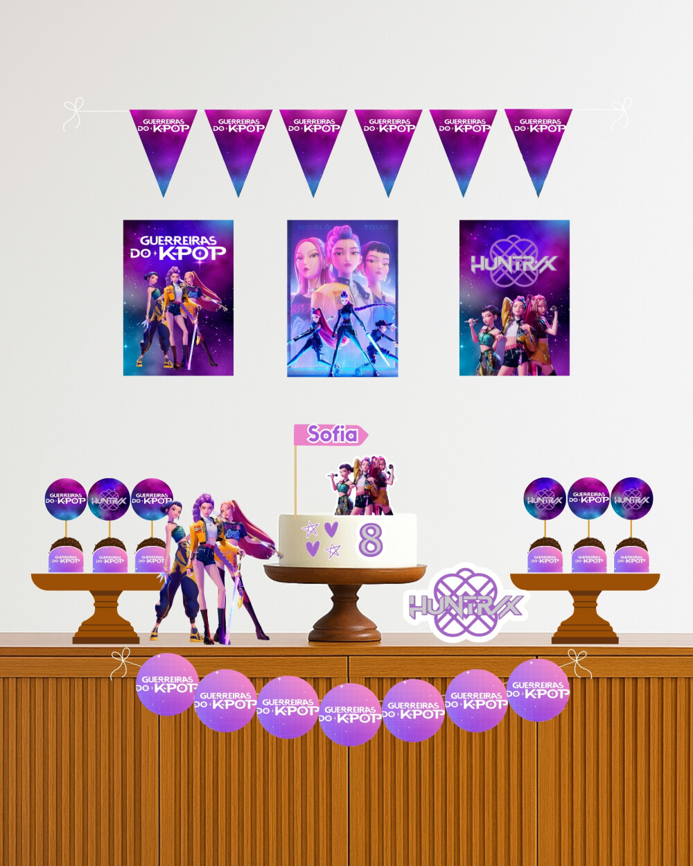 Kit Festa Digital Guerreiras do Kpop