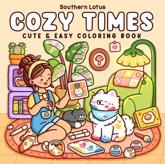 Arquivo Digital pdf - Cozy Times para Colorir