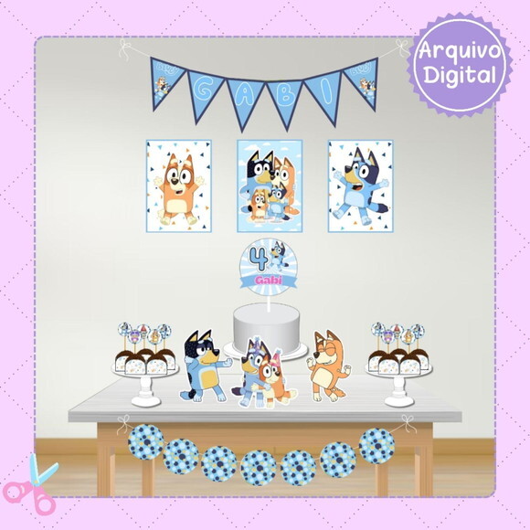 Kit Festa Digital Bluey