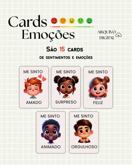 Arquivo Digital - Cards Sentimentos e Emoções