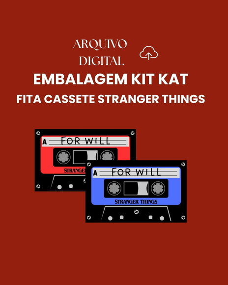 Arquivo Digital - Embalagem Fita Cassete Stranger Things