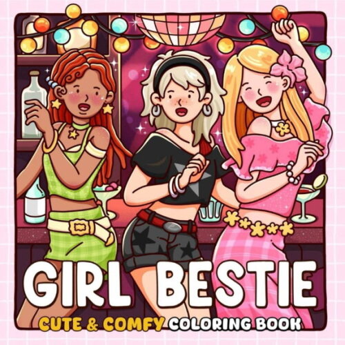 Arquivo Digital pdf - Girl Bestie para Colorir
