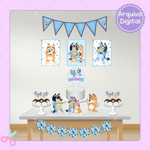 Kit Festa Digital Bluey