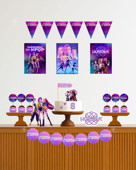 Kit Festa Digital Guerreiras do Kpop