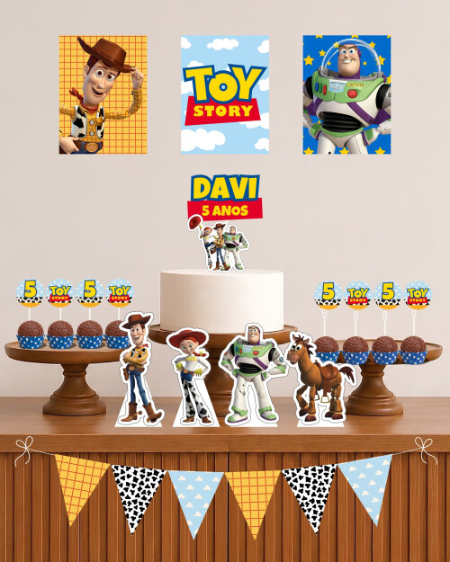 Kit Festa Toy Story Digital Personalizado para Imprimir PDF