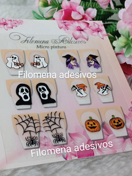 Adesivos De Cartoon / Unhas M Ao Alongamento.