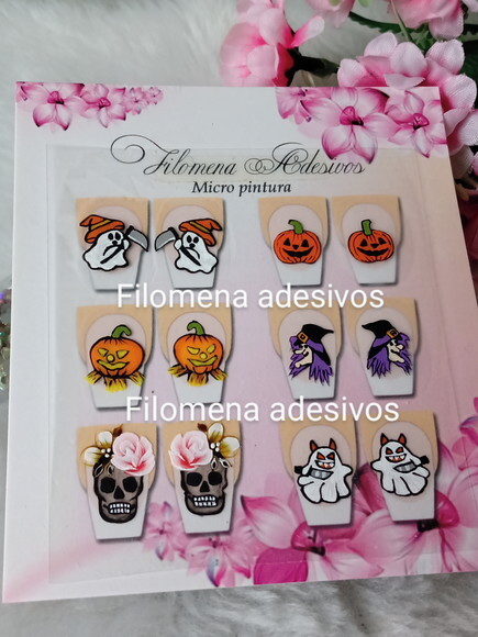 Adesivos De Cartoon / Unhas M Ao Alongamento.