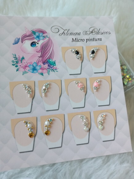 Adesivos de Jóias para Unhas , 5 Pares