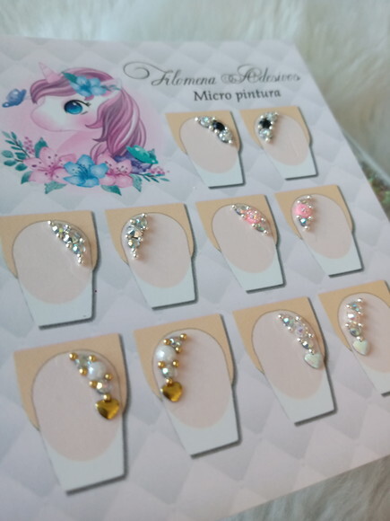 Adesivos de Jóias para Unhas , 5 Pares