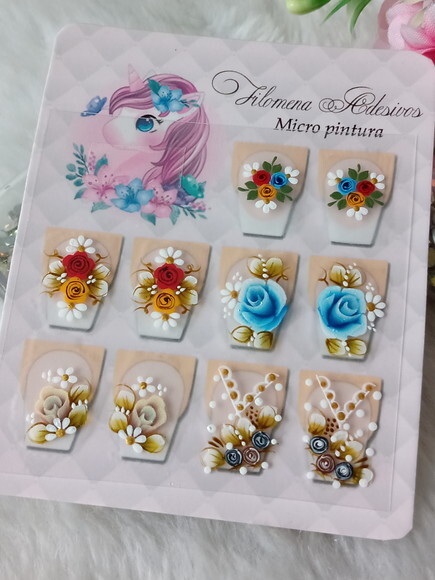 Adesivos de unhas, Artesanais / unhas