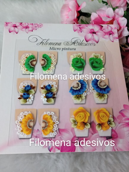 Adesivos Ones Troke, Unhas m ao Alongamento.