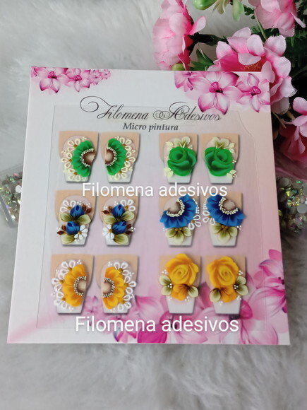 Adesivos Ones Troke, Unhas m ao Alongamento.