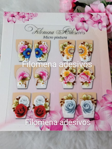 Adesivos Ones Troke, Unhas m ao Alongamento.