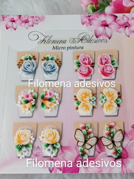Adesivos Ones Troke, Unhas m ao Alongamento.