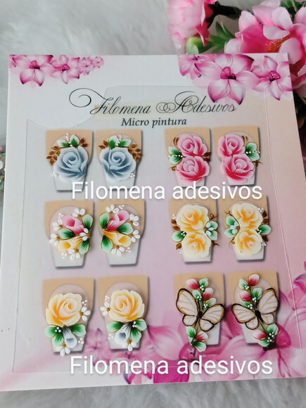 Adesivos Ones Troke, Unhas m ao Alongamento.
