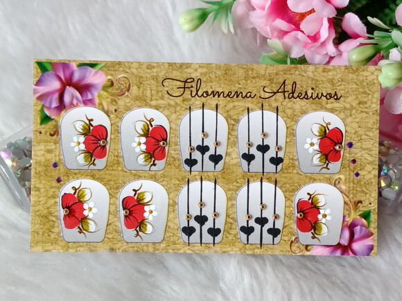 Adesivos para Unhas Naturais.
