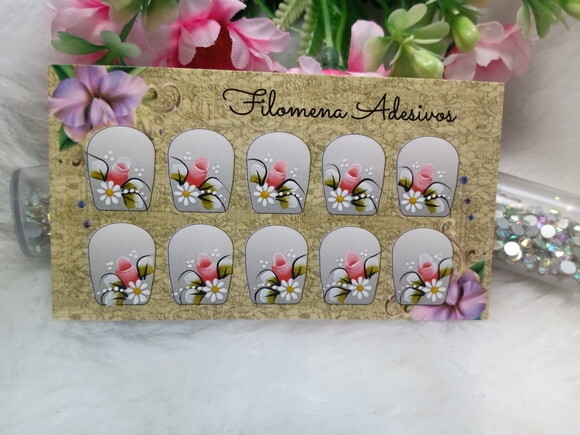 Adesivos para Unhas Naturais.