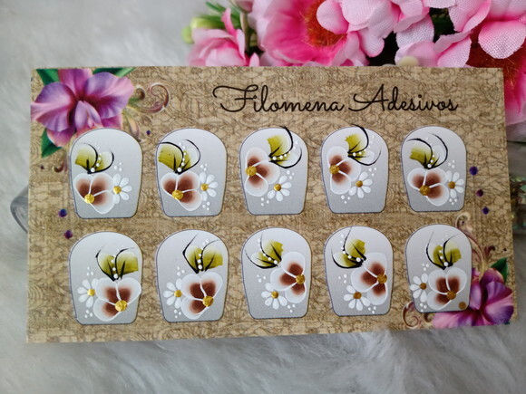 Adesivos para Unhas Naturais.