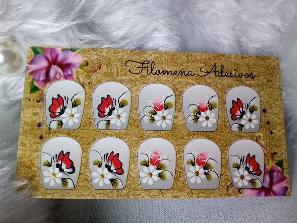 Adesivos para Unhas Naturais.