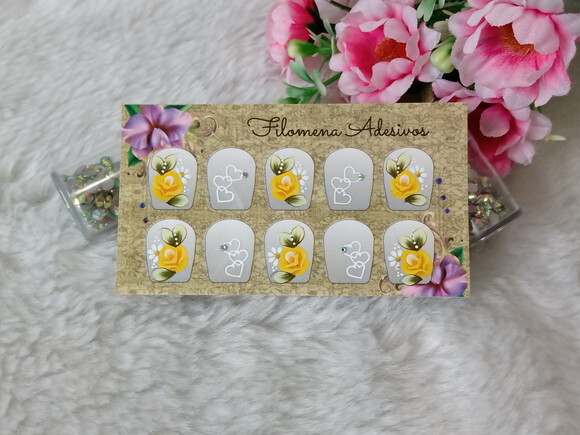 Adesivos para Unhas Naturais.