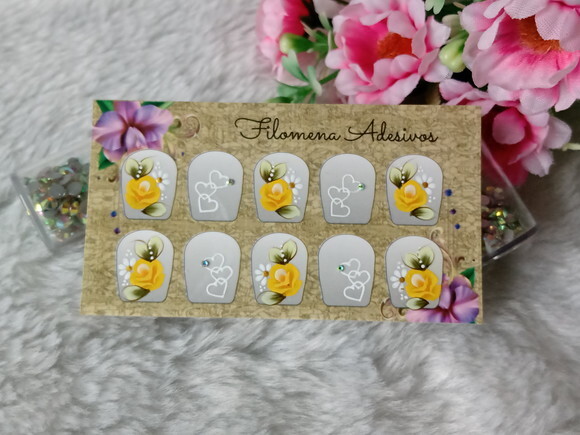 Adesivos para Unhas Naturais.