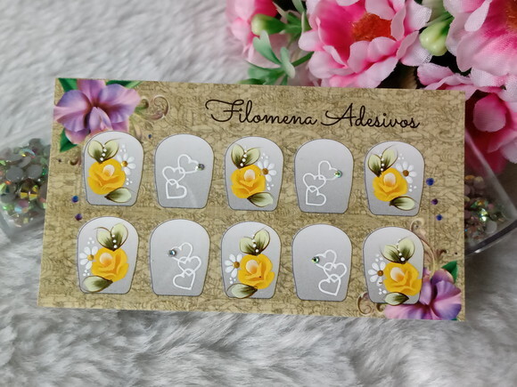 Adesivos para Unhas Naturais.