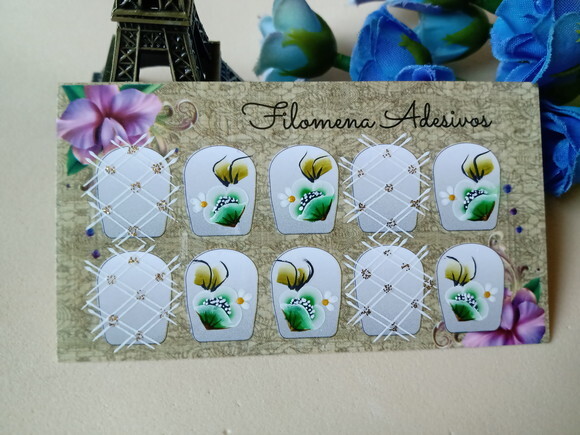 Adesivos para Unhas Naturais.