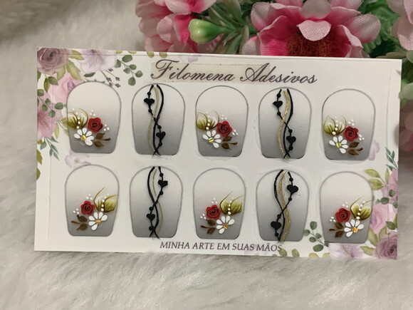 Adesivos Unhas Naturais.