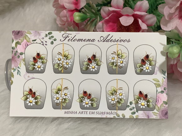 Adesivos Unhas Naturais.