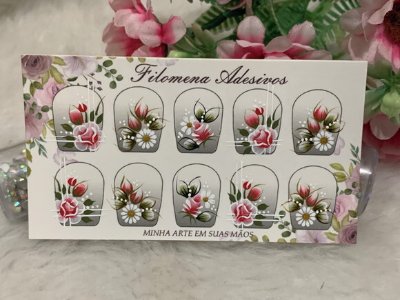 Adesivos Unhas Naturais.