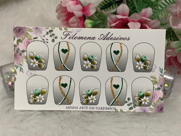 Adesivos Unhas Naturais.