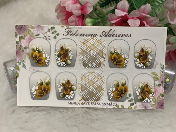 Adesivos Unhas Naturais.