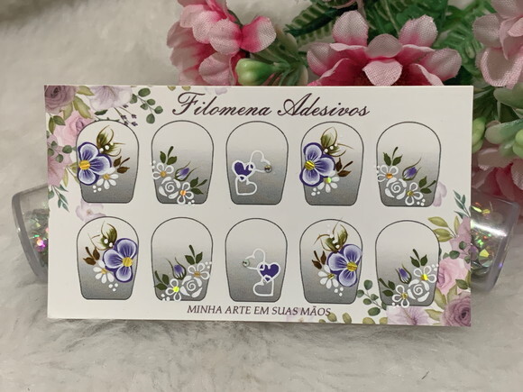 Adesivos Unhas Naturais.