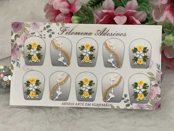 Adesivos Unhas Naturais.