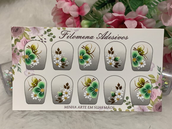 Adesivos Unhas Naturais.