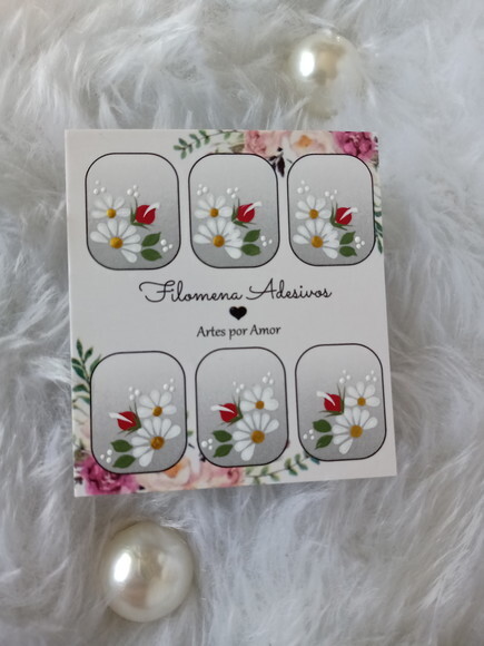 Adesivos, Unhas Naturais, Kit.