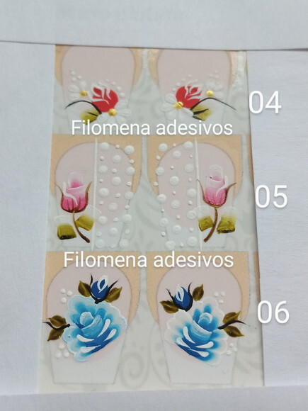 Adesivos, Unhas Naturais, Kit.