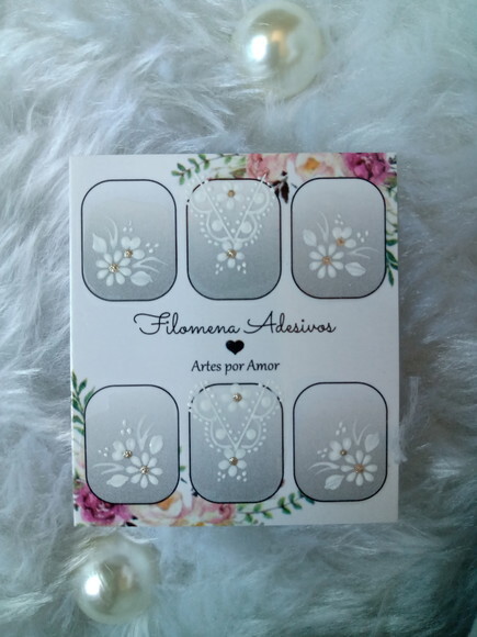 Adesivos, Unhas Naturais, Kit.