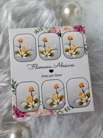 Adesivos, Unhas Naturais, Kit.