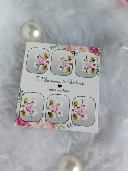 Adesivos, Unhas Naturais, Kit.