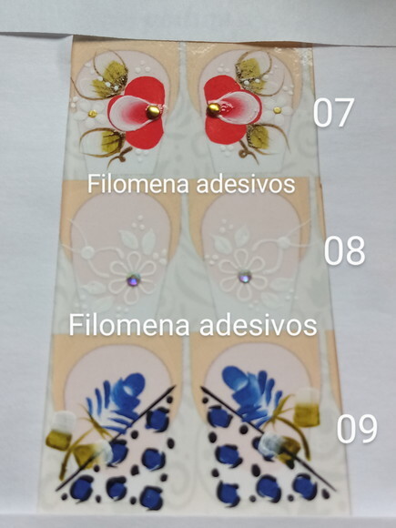 Adesivos, Unhas Naturais, Kit.