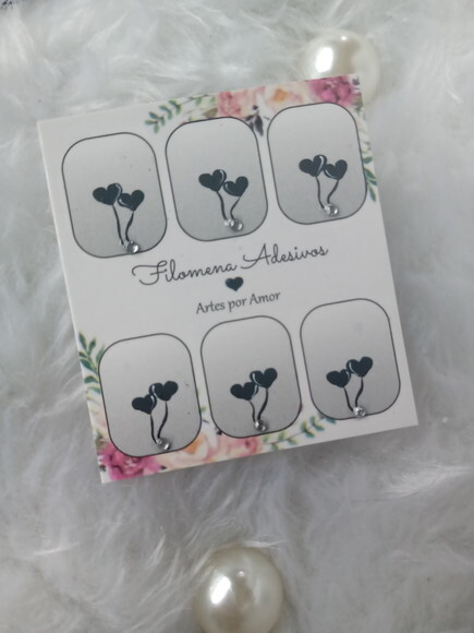 Adesivos, Unhas Naturais, Kit.