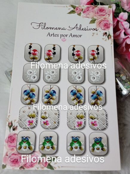 Adesivos, Unhas, Naturais.