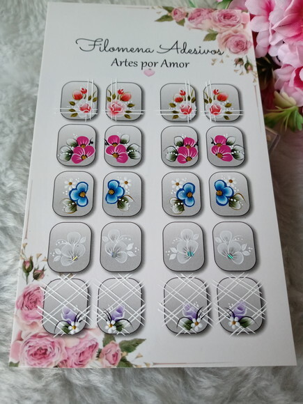 Adesivos, Unhas, Naturais.