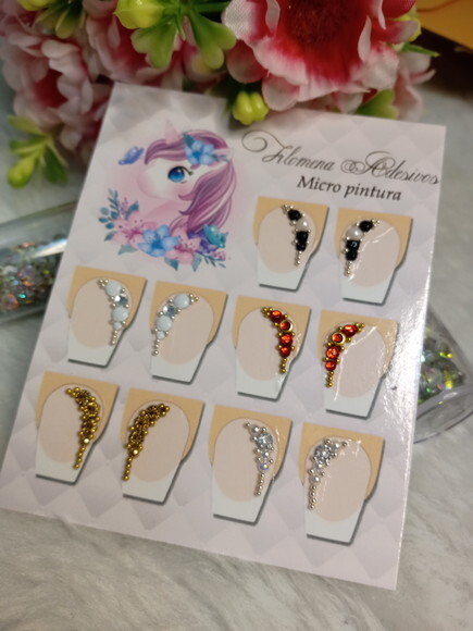 Jóia para Unhas, 5 Pares.