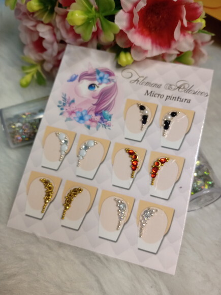 Jóia para Unhas, 5 Pares.