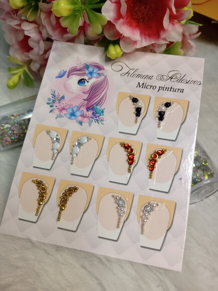 Jóia para Unhas, 5 Pares.